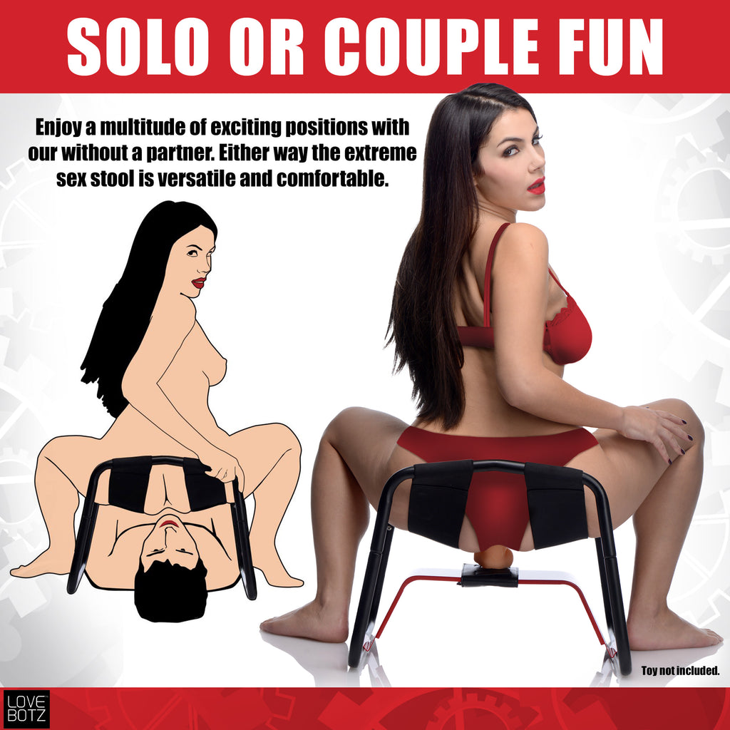 LoveBotz Bangin Bench Extreme Sex Stool Black