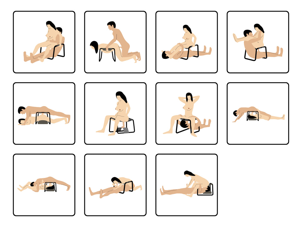 LoveBotz Bangin Bench Extreme Sex Stool Black