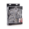 Master Series The Pen Deluxe Stainless Steel Locking Chastity Cage Grey