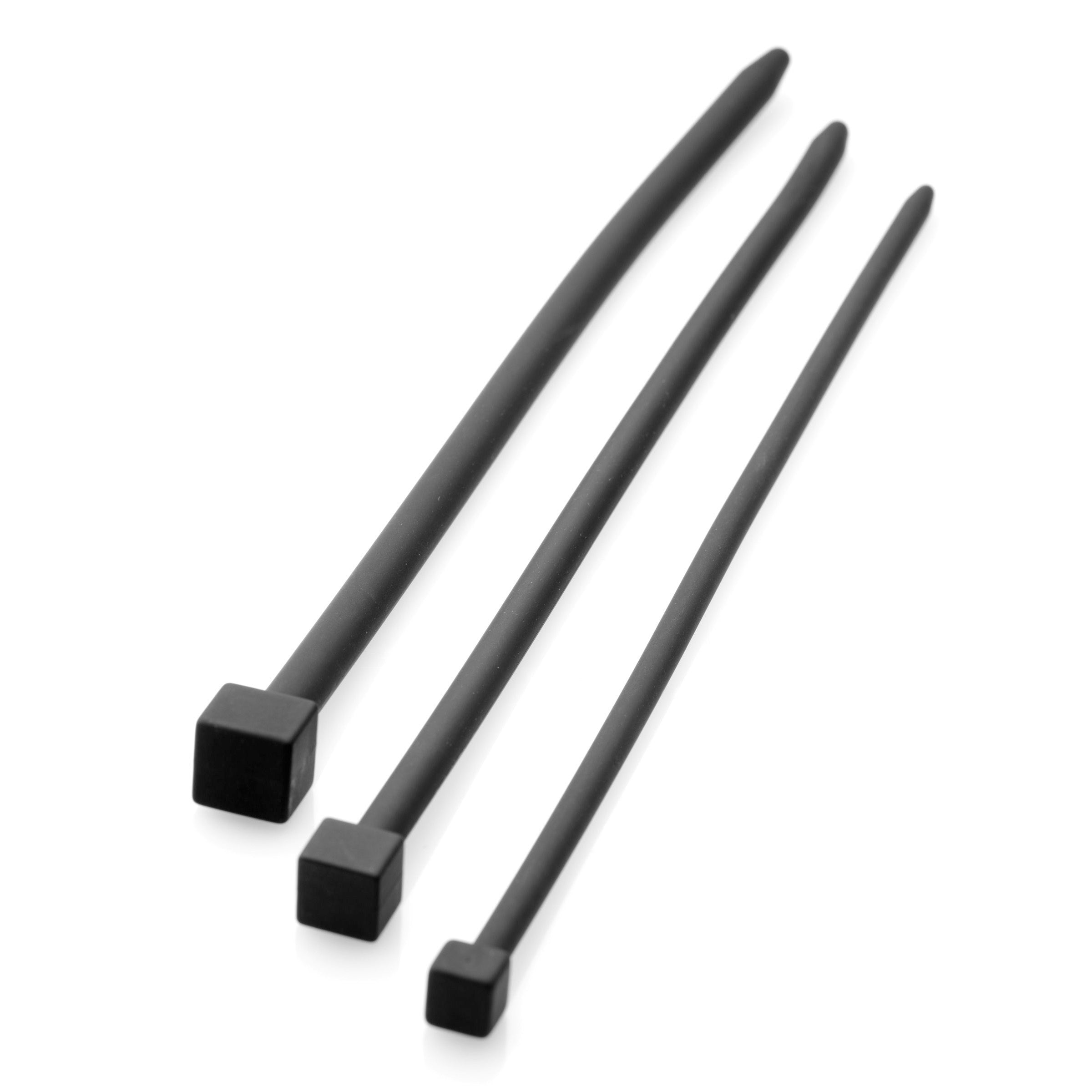 Master Series Bolted Deluxe Silicone Urethral Sounds Black