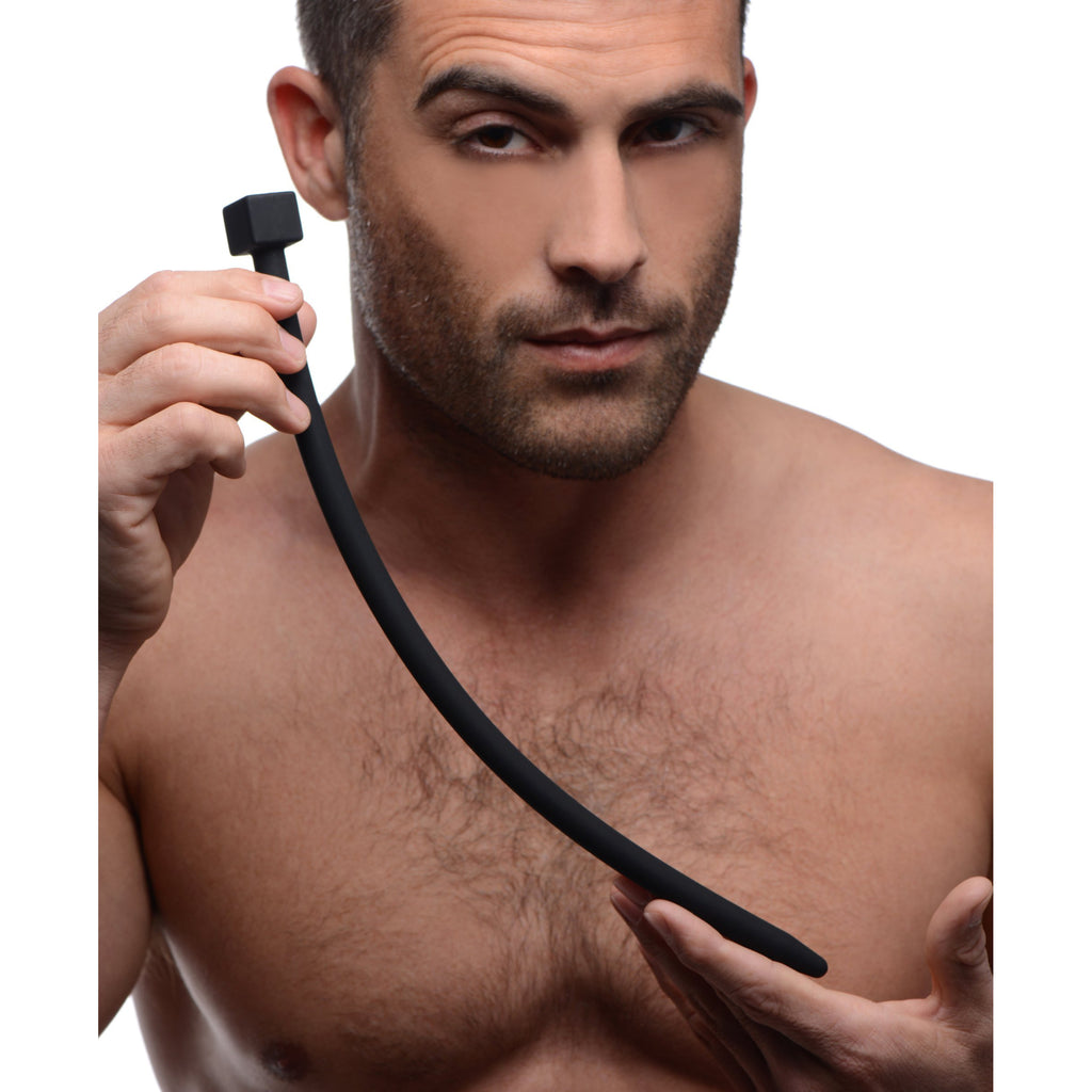 Master Series Bolted Deluxe Silicone Urethral Sounds Black