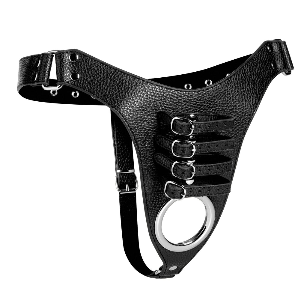 STRICT Male Chastity Harness Black
