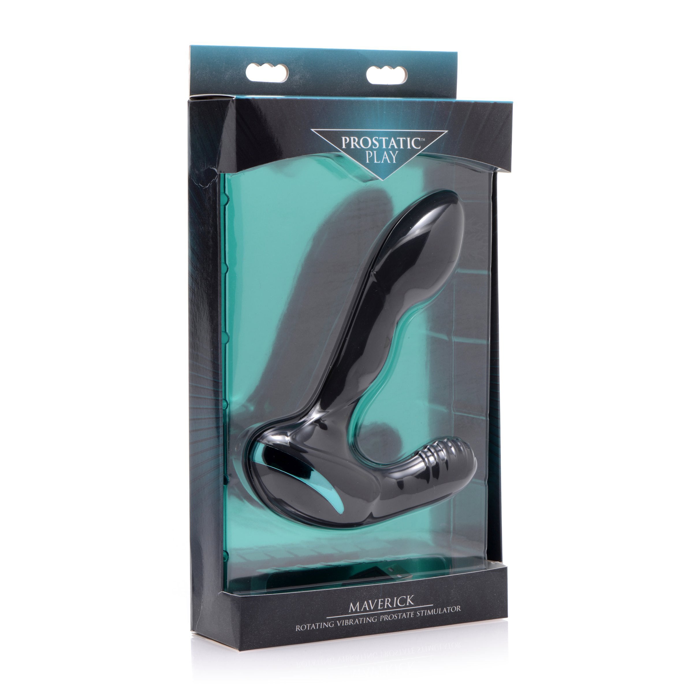 Prostatic Play Maverick Rotating Vibrating Silicone Prostate Stimulator Black