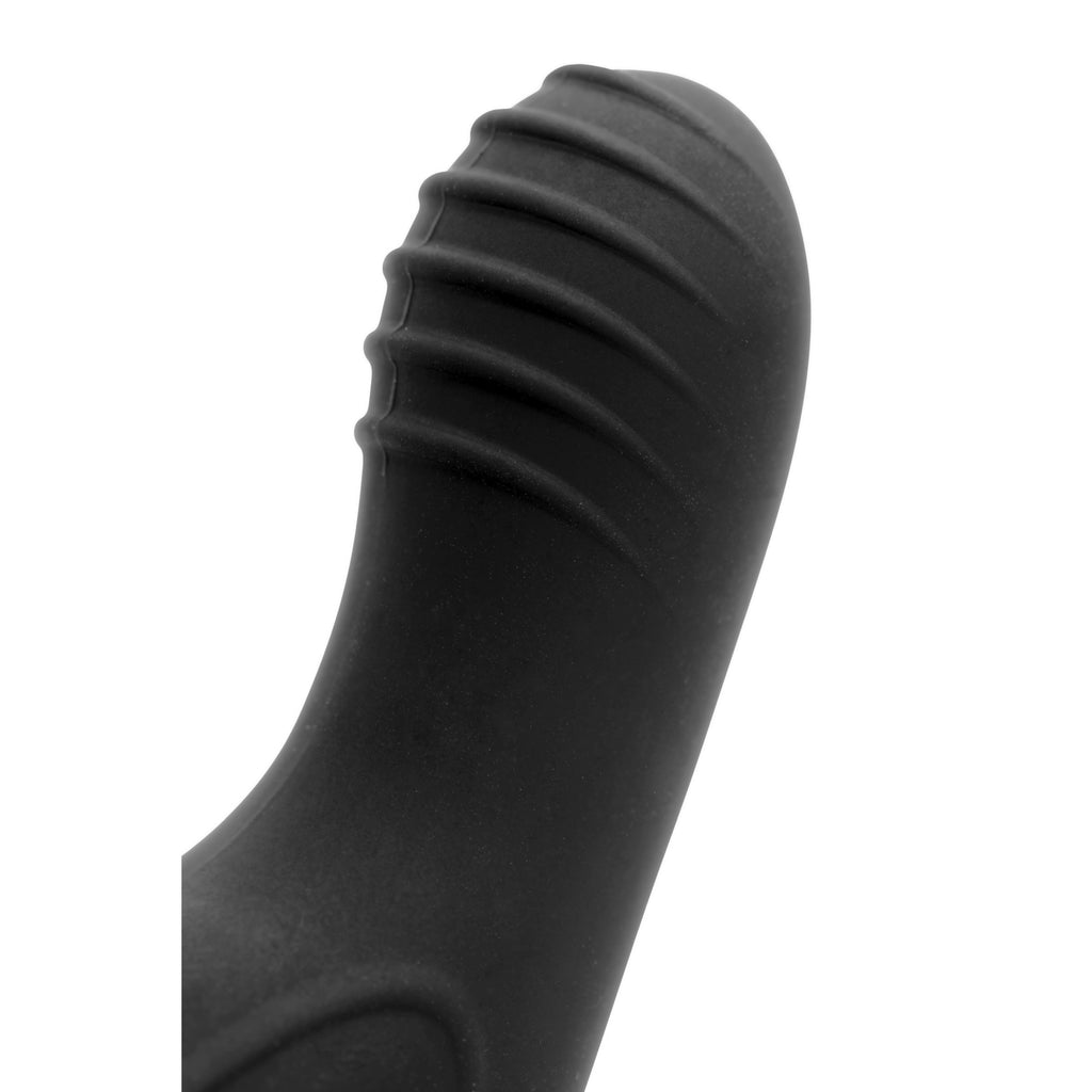 Prostatic Play Maverick Rotating Vibrating Silicone Prostate Stimulator Black