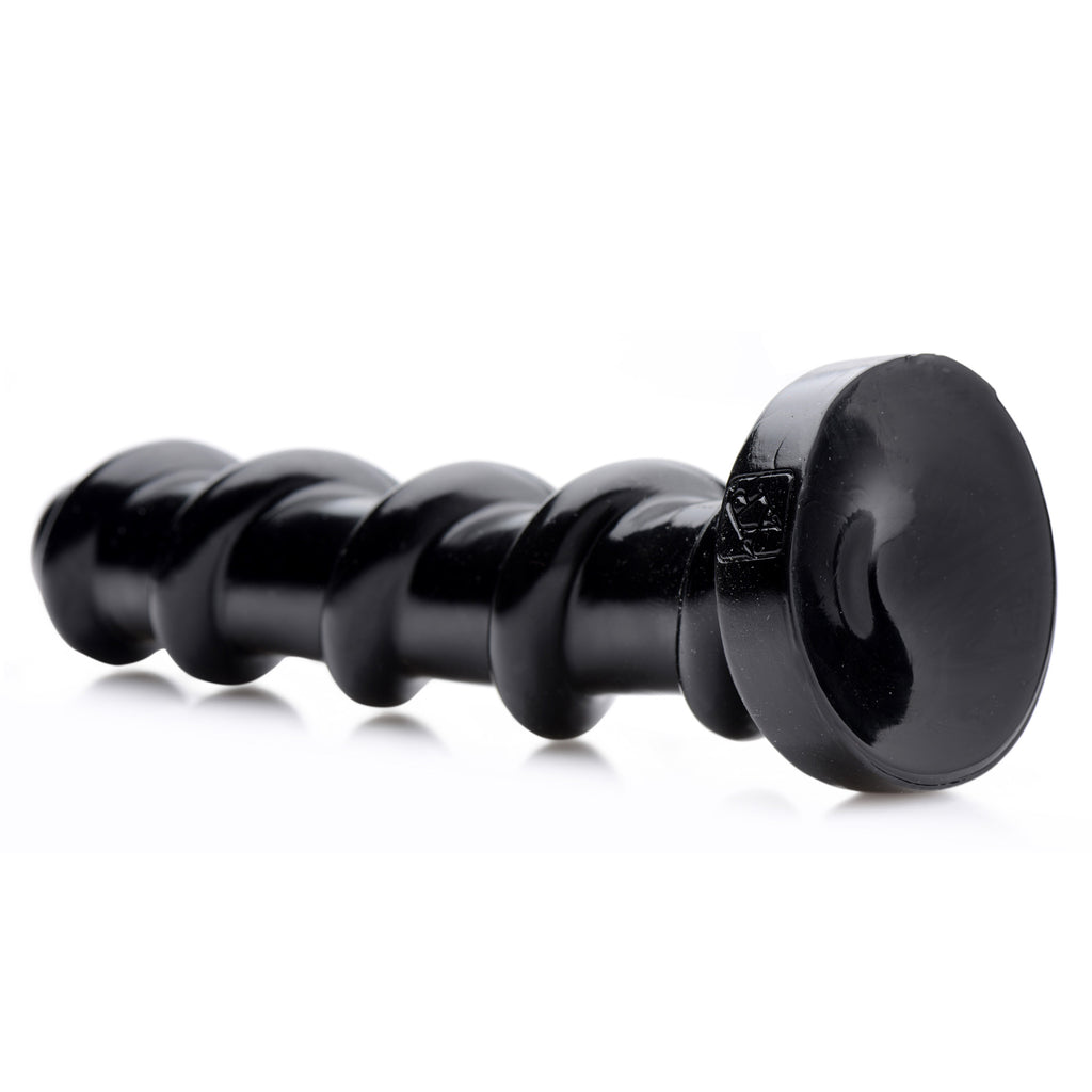 Master Cock Mighty Screw 9.5 Inch Dildo Black