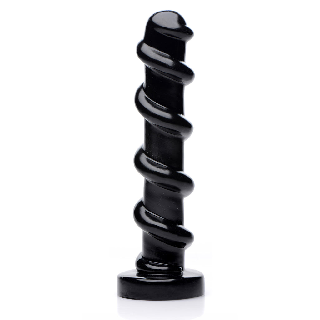 Master Cock Mighty Screw 9.5 Inch Dildo Black