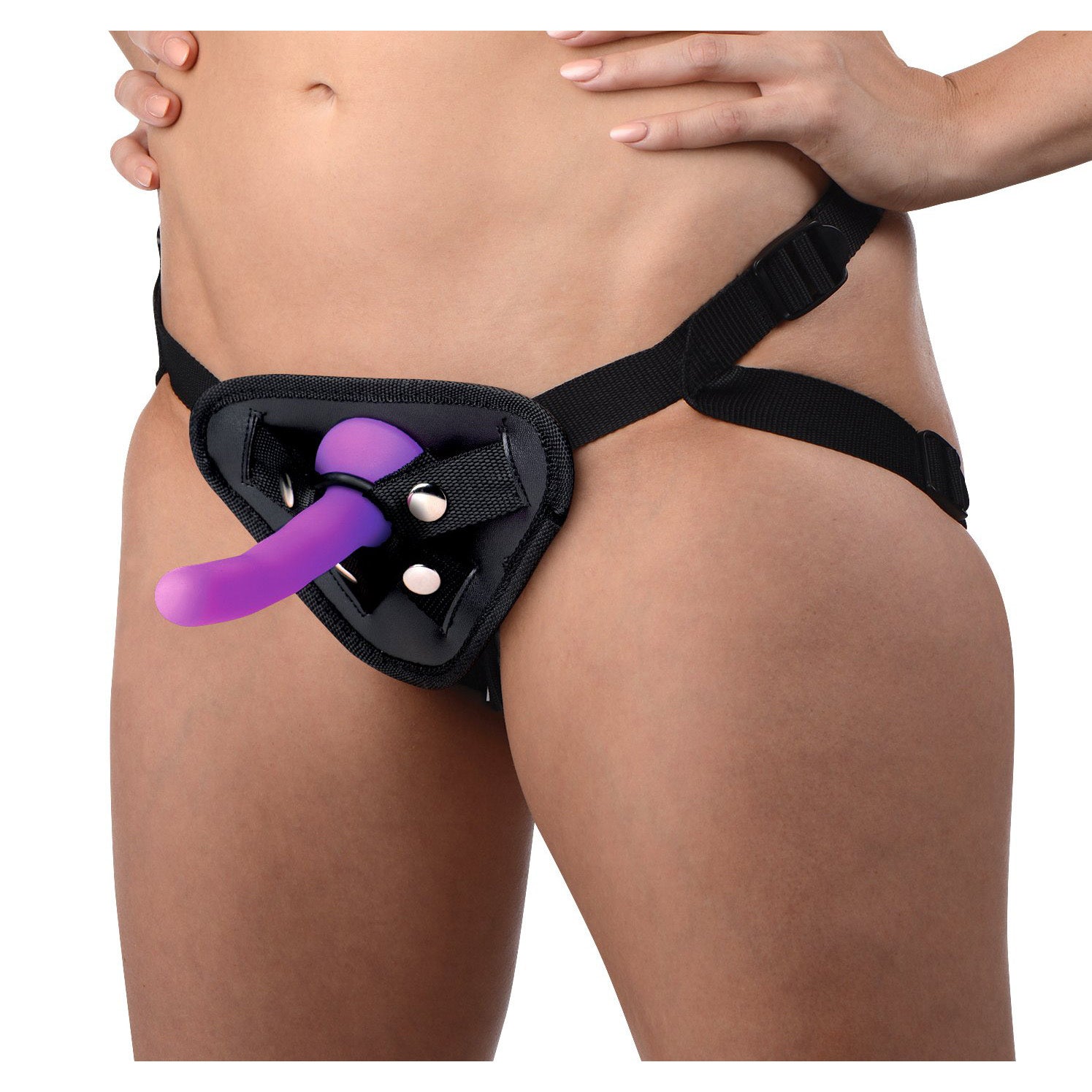 Strap U Double G Deluxe Vibrating Strap On Kit Purple