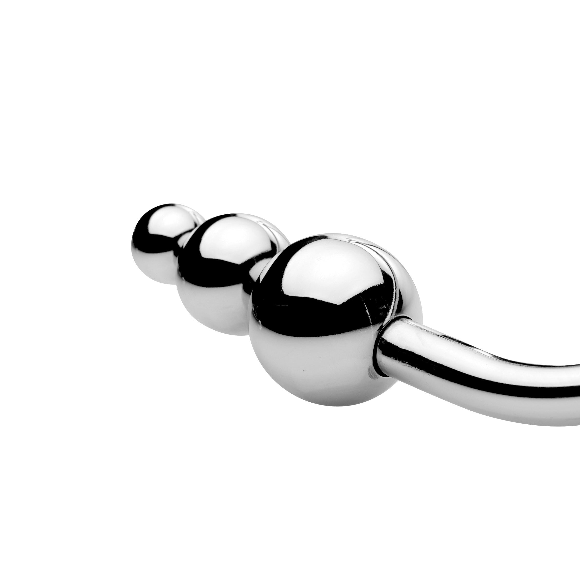 Master Series Beaded Anal Hook Grey