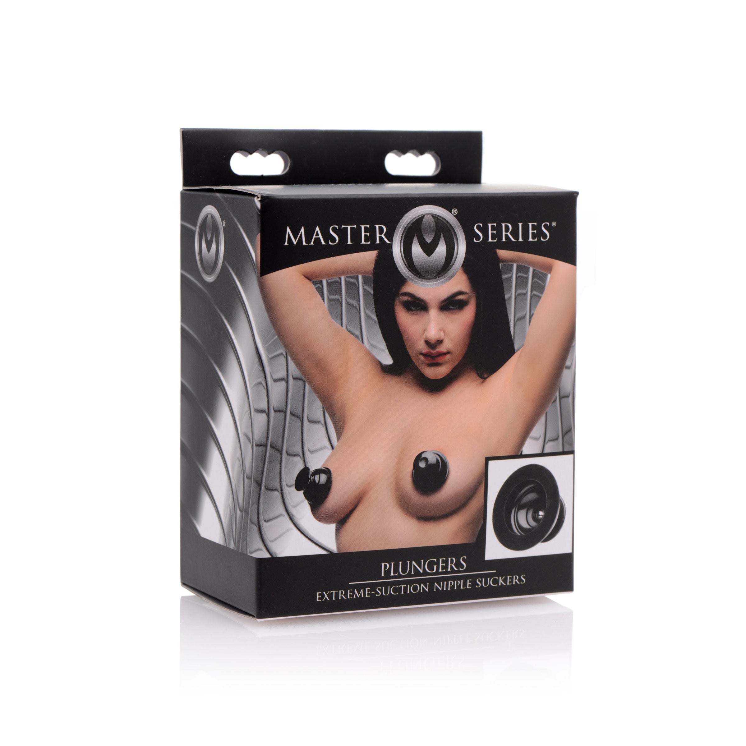 Master Series Plungers Extreme Suction Silicone Nipple Suckers Black