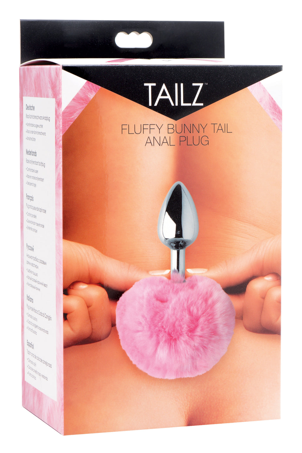 Tailz Fluffy Bunny Tail Anal Plug Pink