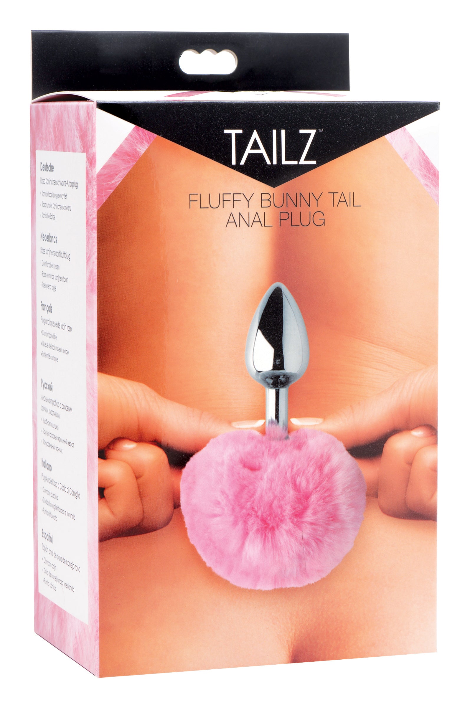 Tailz Fluffy Bunny Tail Anal Plug Pink