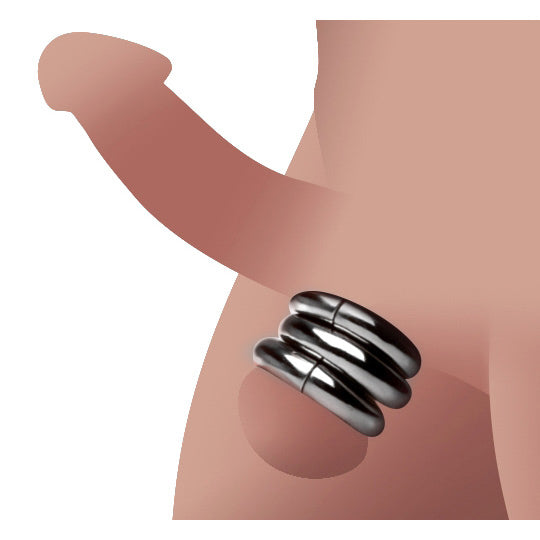 Master Series Magnetize Stainless Steel Magnetic Super Stretcher 3 Pack Grey