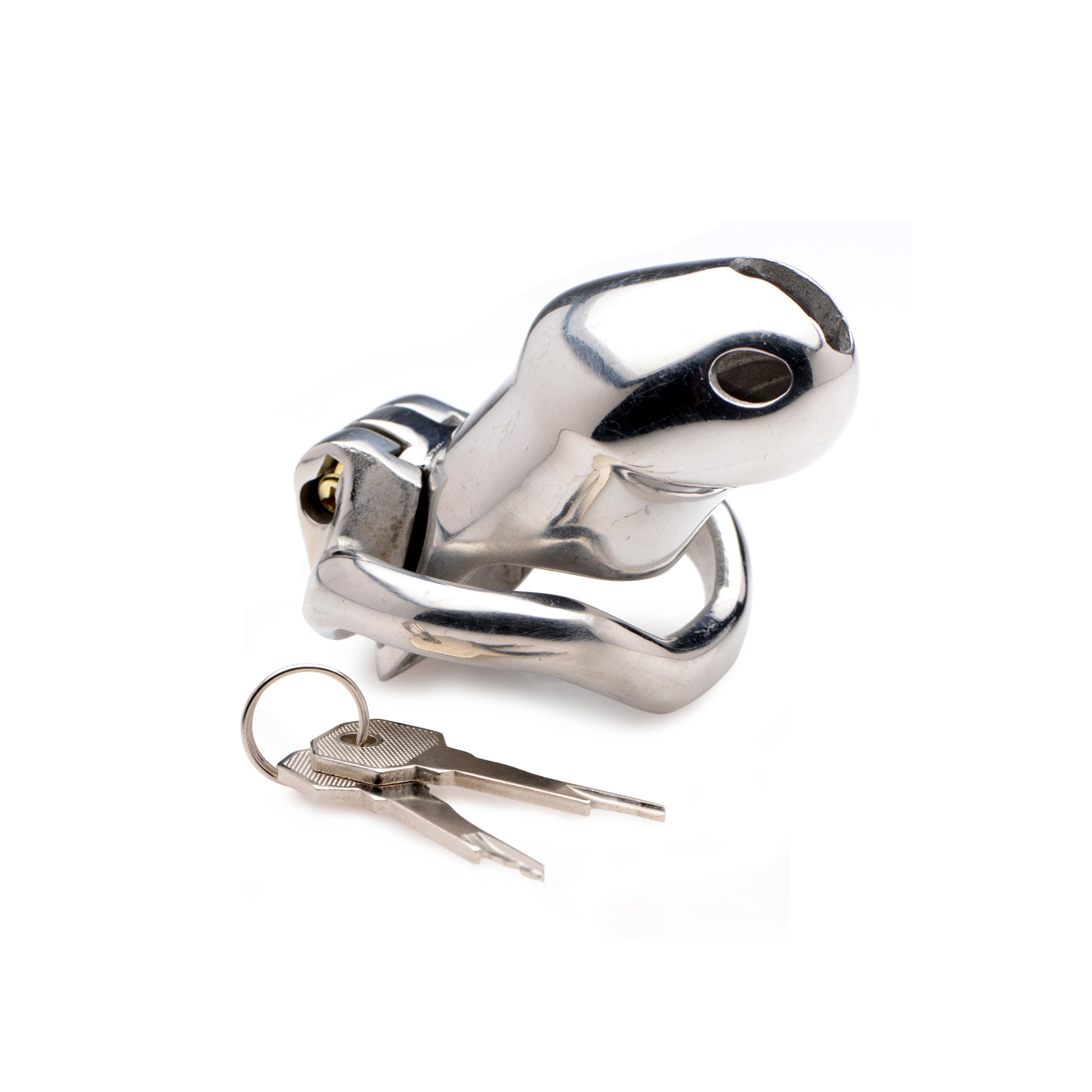 Master Series Rikers 24-7 Stainless Steel Locking Chastity Cage Grey
