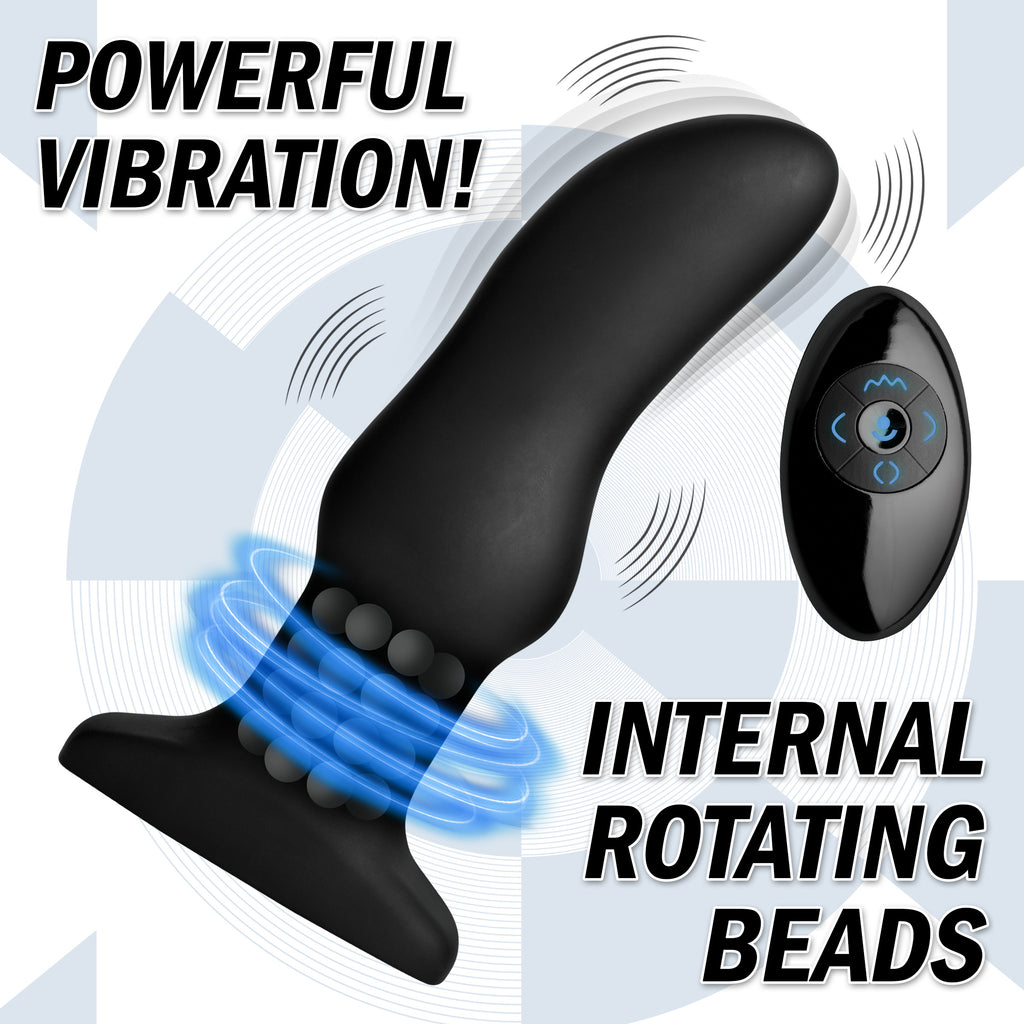 Rimmers Rimmers Model M Curved Rimming Plug with Remote Black