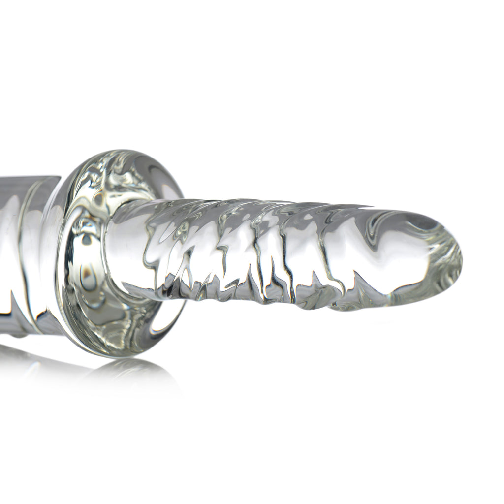 Master Series Battle Rammer Phallic Glass Thruster Clear