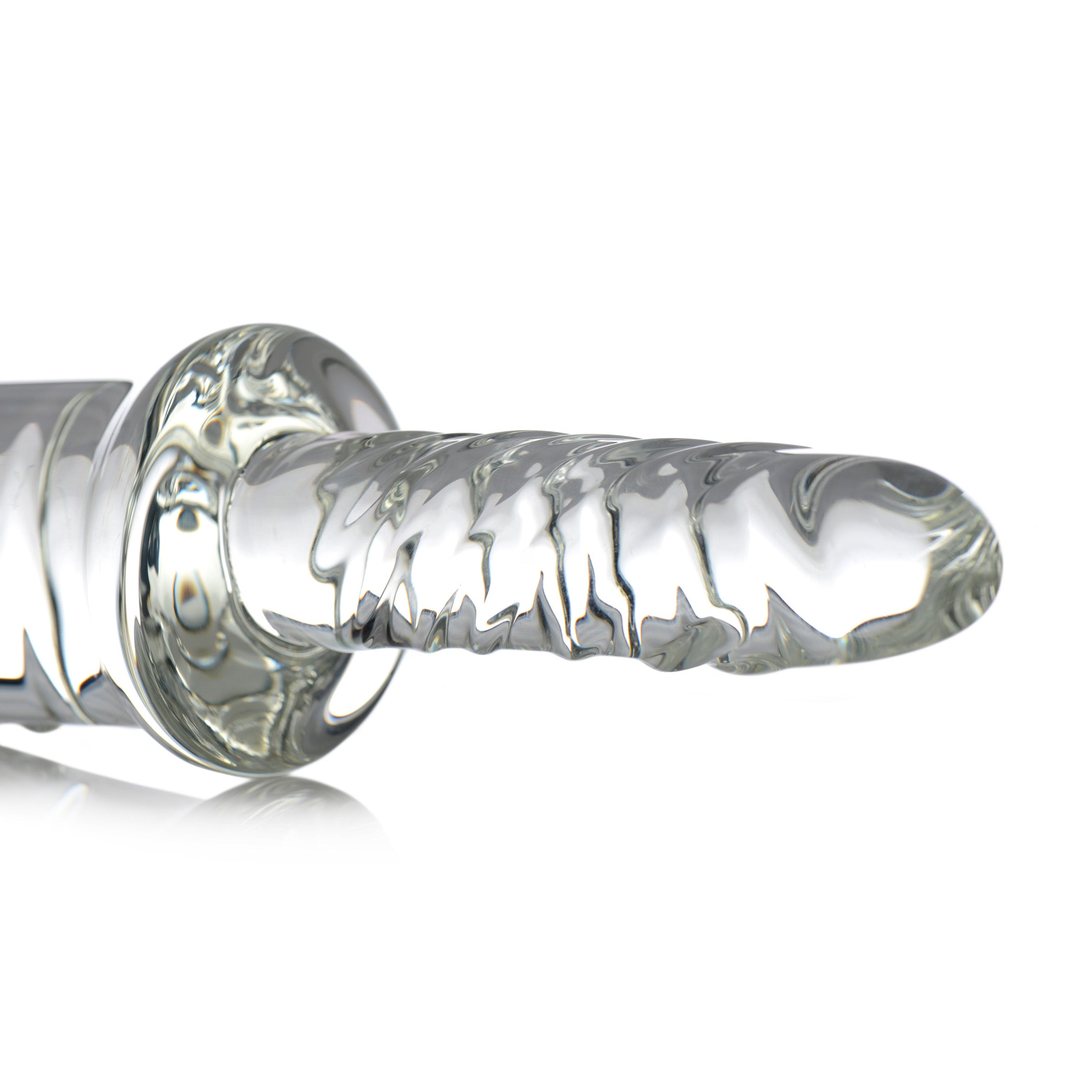 Master Series Battle Rammer Phallic Glass Thruster Clear