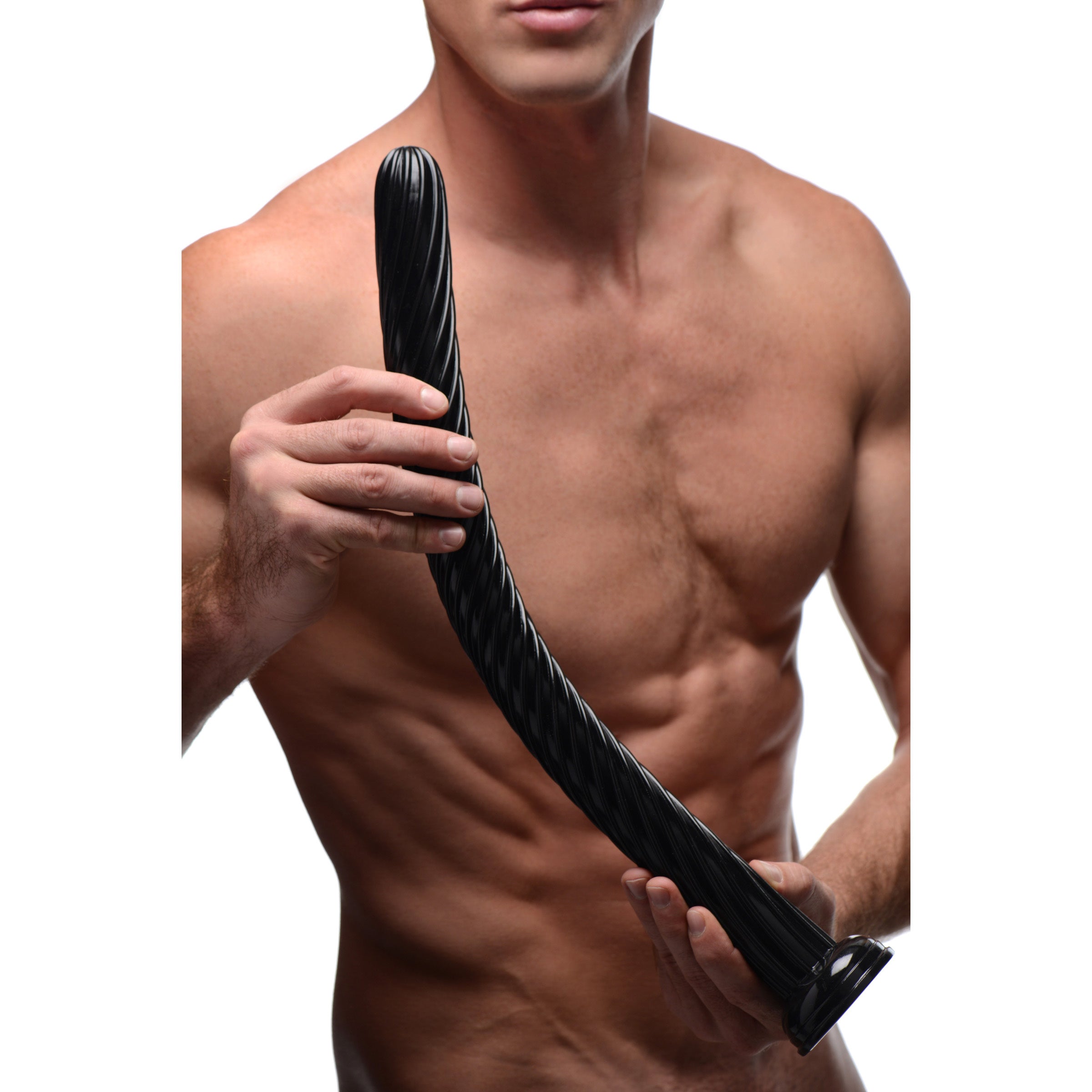 Hosed Hosed 19 Inch Spiral Anal Snake Black