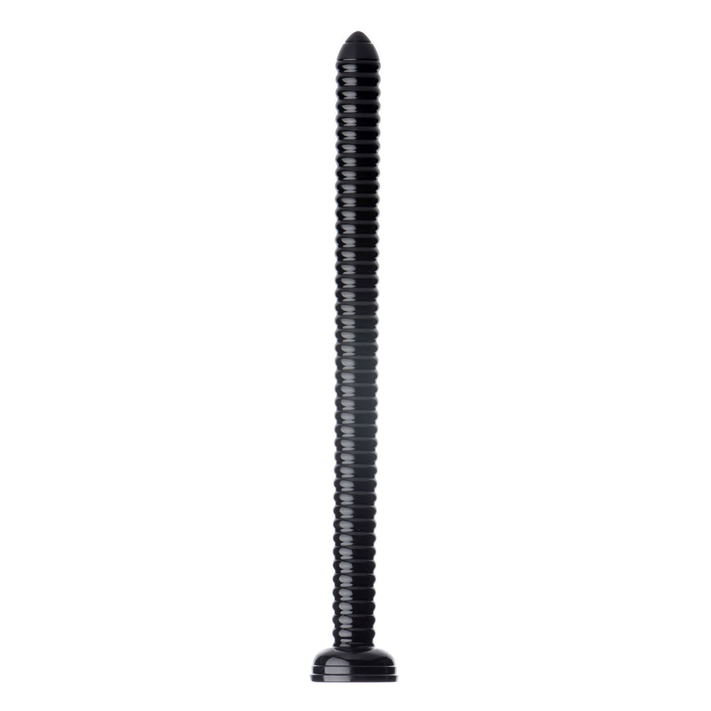 Hosed Hosed 19 Inch Ribbed Anal Snake Black