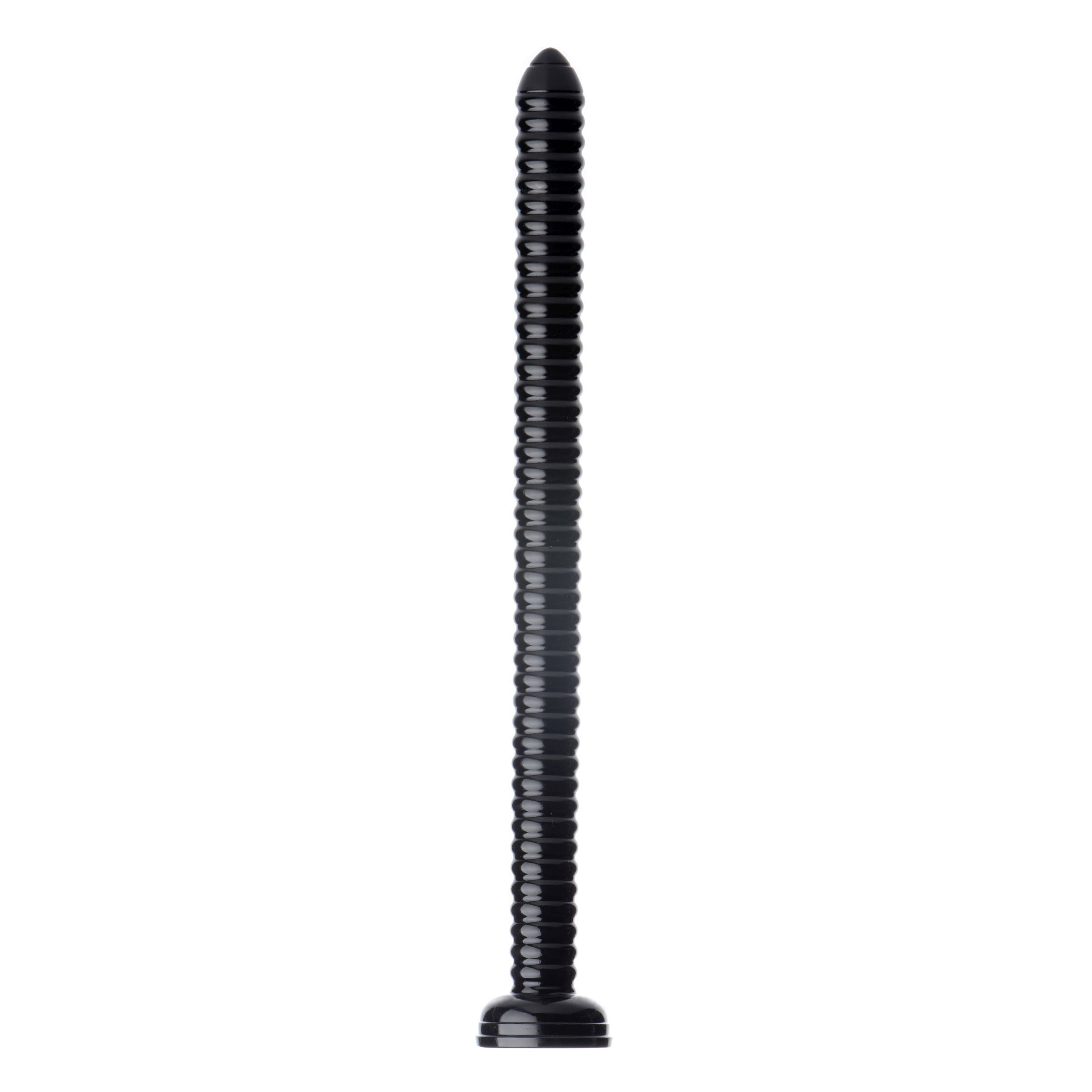 Hosed Hosed 19 Inch Ribbed Anal Snake Black