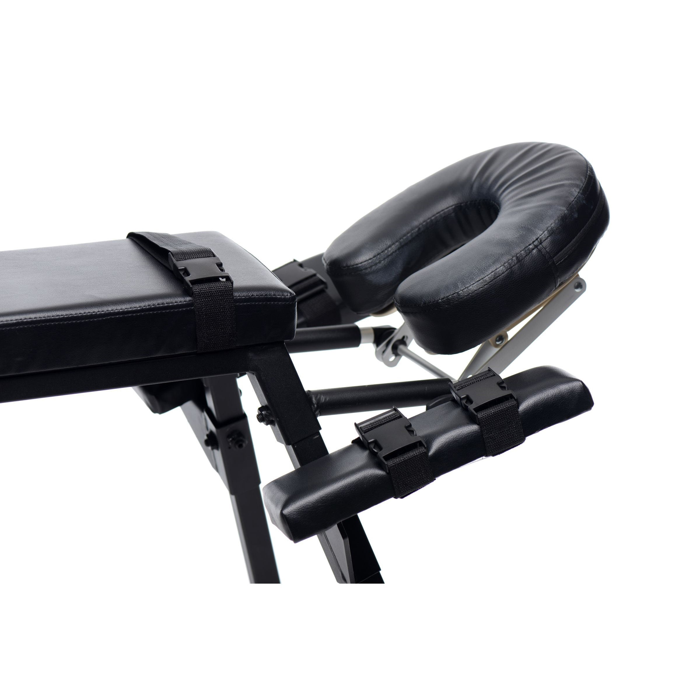 Master Series Obedience Extreme Sex Bench with Restraint Straps Black