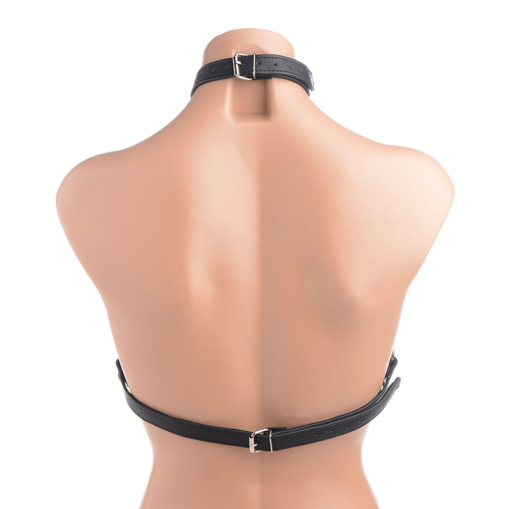 Strict Leather Leather Harness Bra Black
