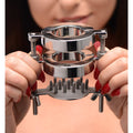 Master Series Stainless Steel Spiked CBT Ball Stretcher and Crusher Grey