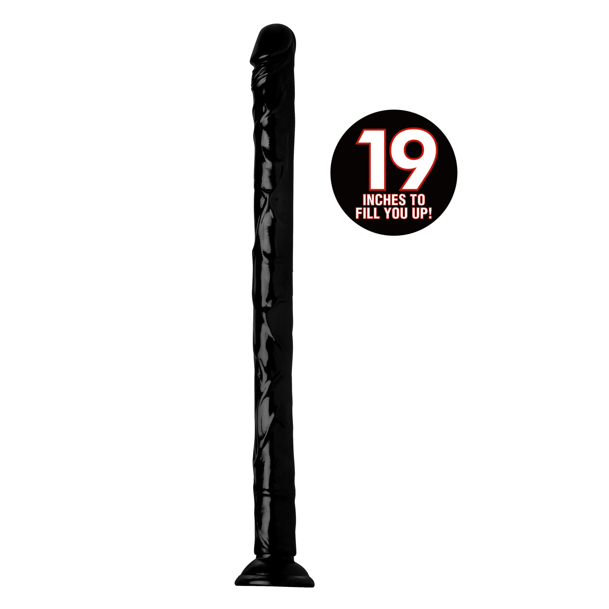 Hosed Hosed 19 Inch Realistic Anal Dildo Black