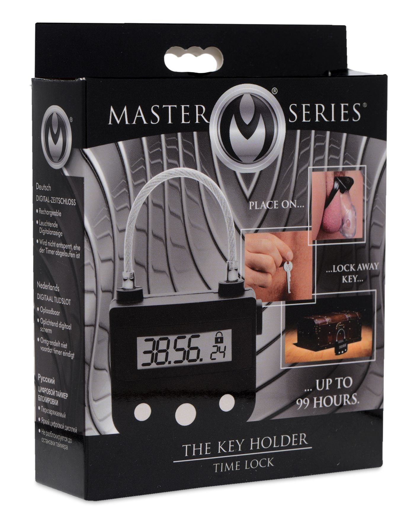 Master Series The Chastity Time Lock Black
