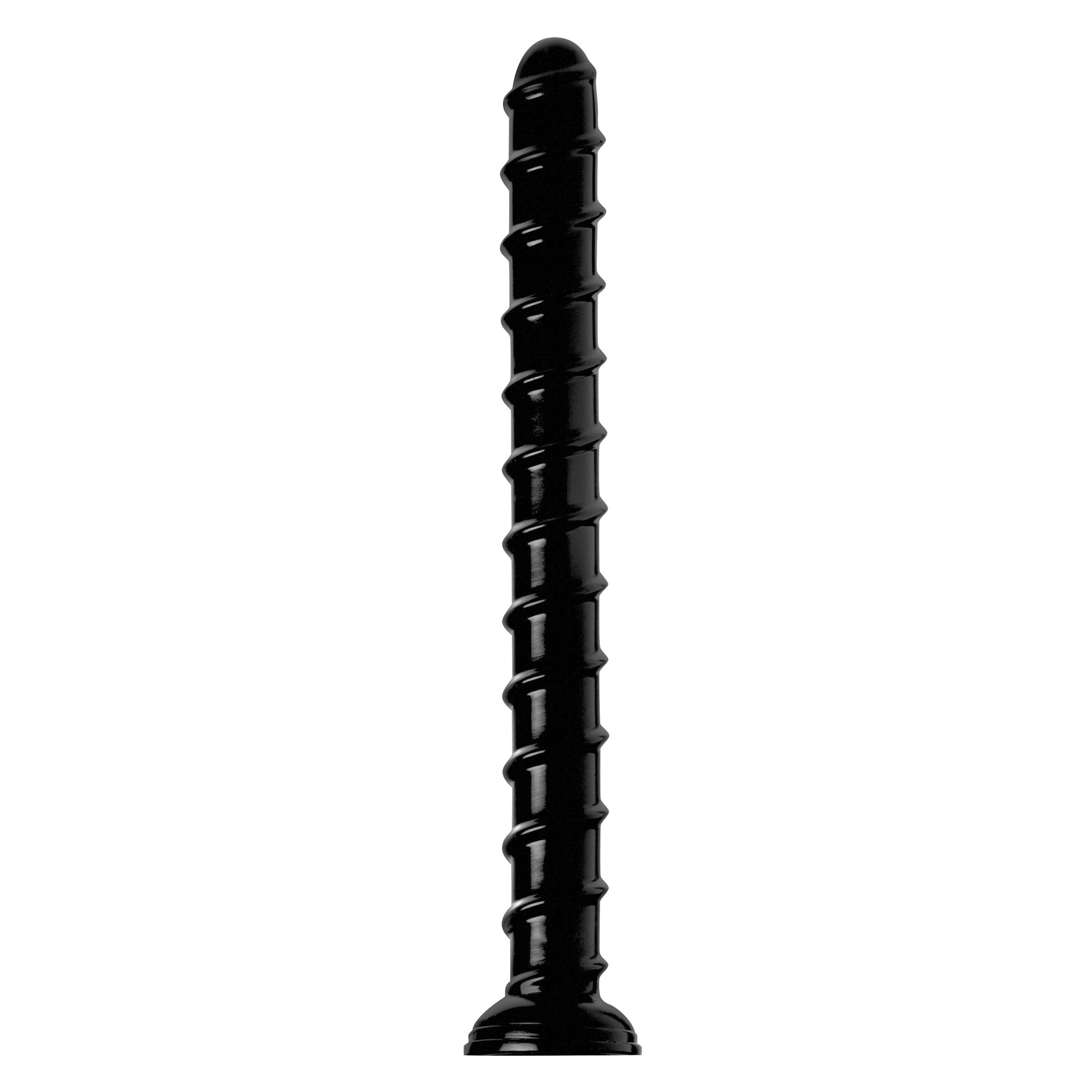 Hosed Hosed 18 Inch Swirl Thick Anal Snake Black