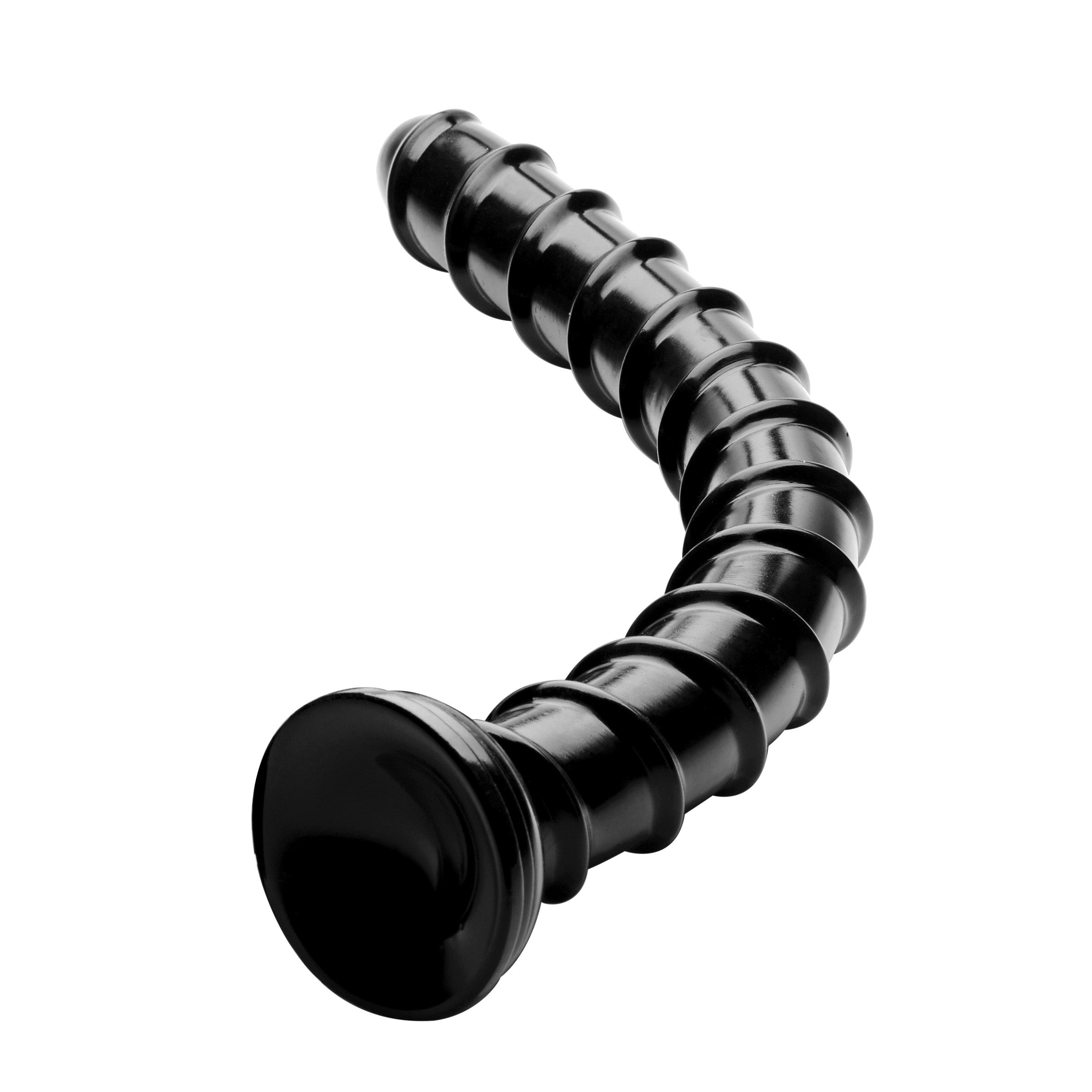 Hosed Hosed 18 Inch Swirl Thick Anal Snake Black