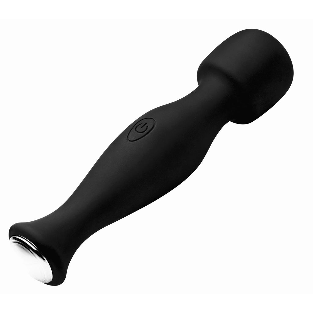Inmi Mighty Pleaser Powerful 10x Silicone Wand Massager Black