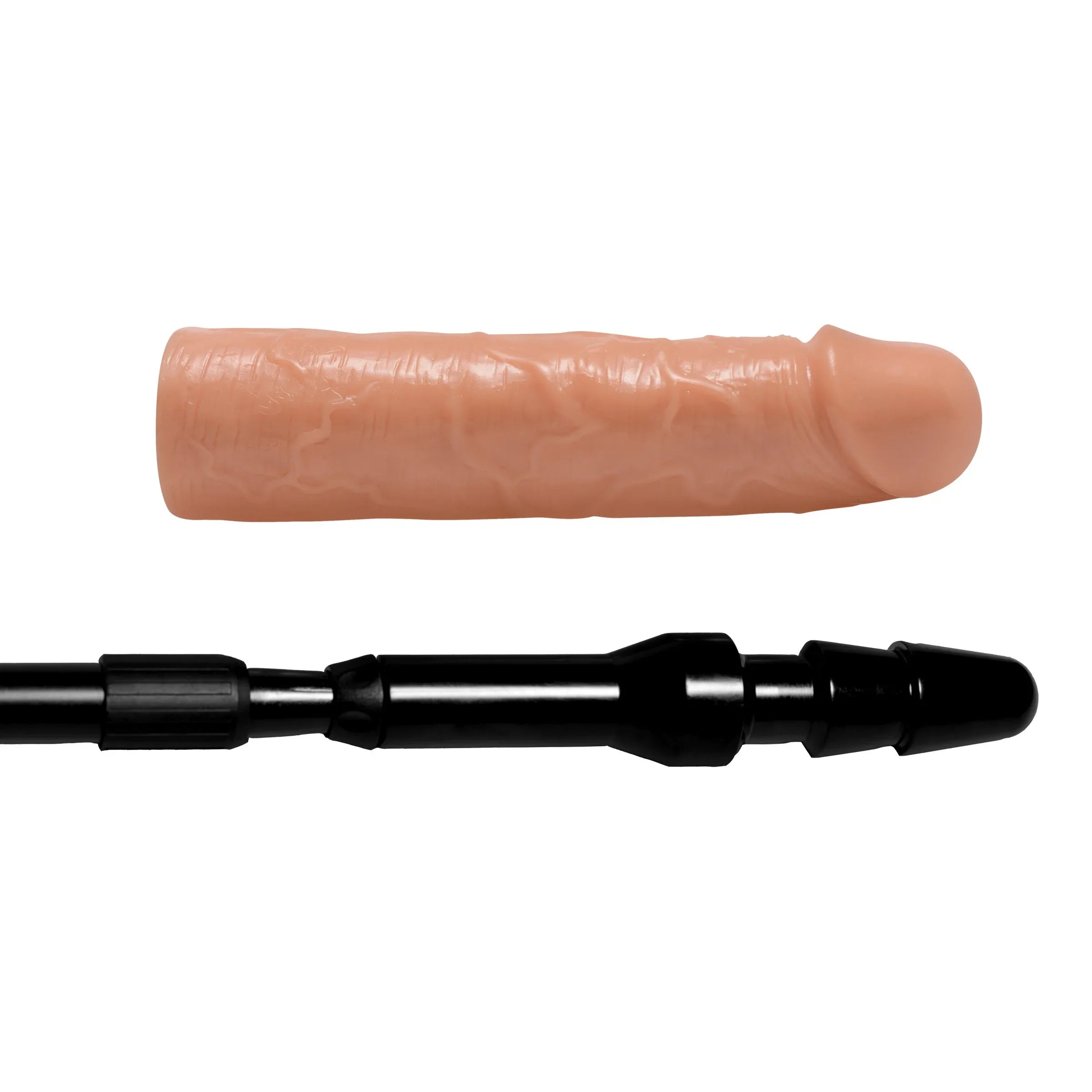 Master Series Dick Stick Expandable Dildo Rod Black