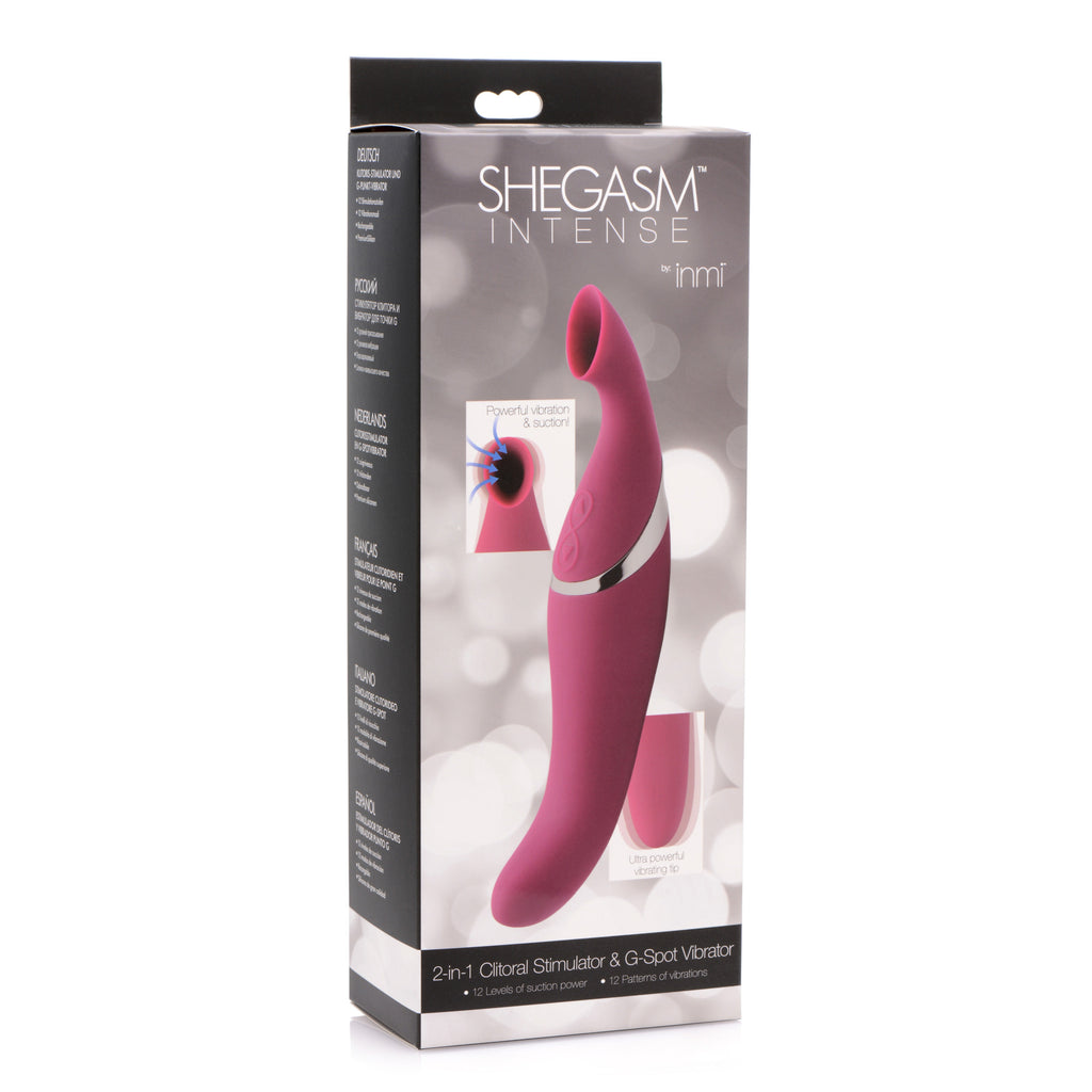 Shegasm Shegasm Intense 2 in 1 Clit Stimulator Purple