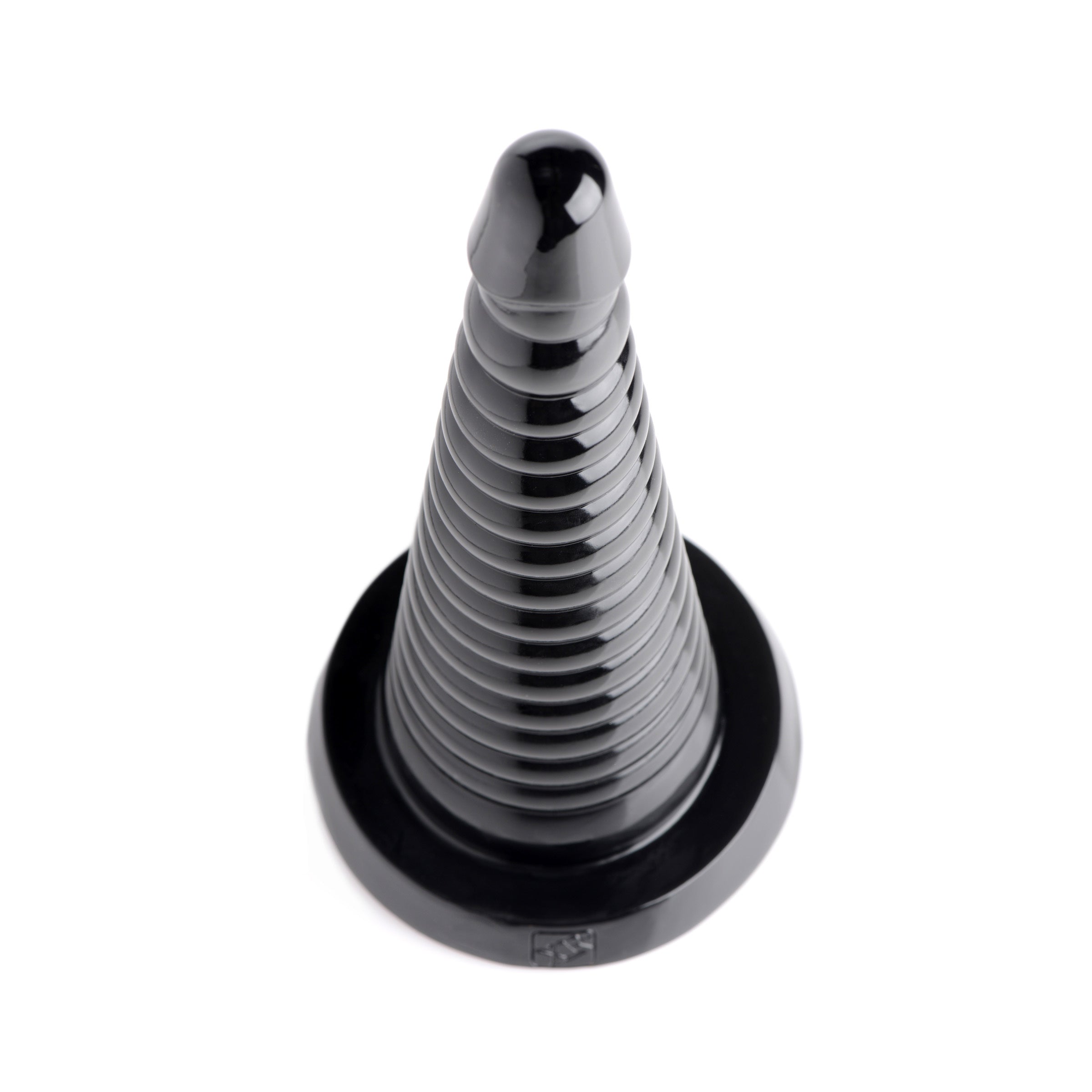 Master Series Giant Ribbed Anal Cone Black