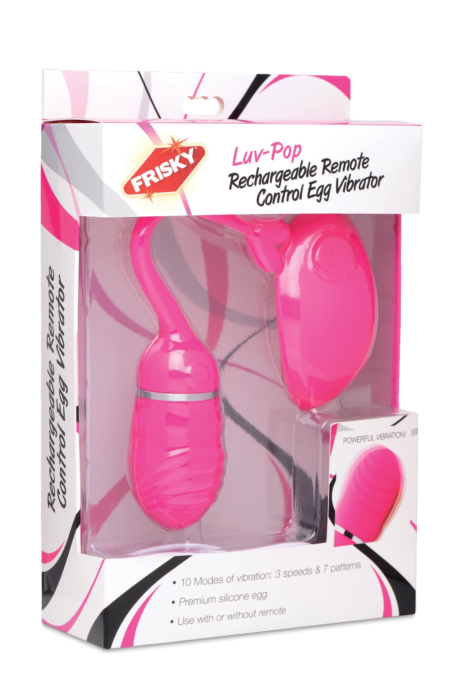 Frisky Luv Pop Rechargeable Remote Control Silicone Vibe Pink