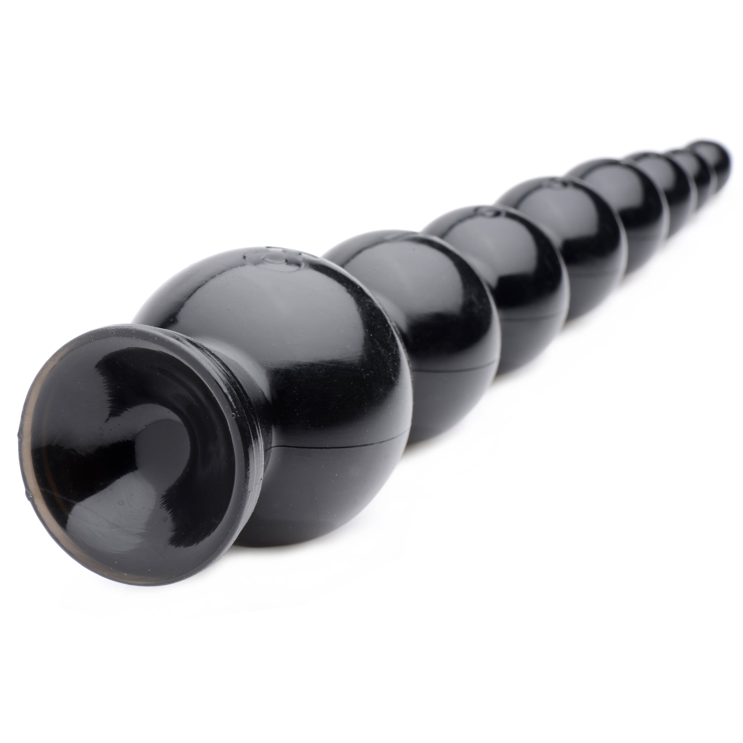 Hosed Hosed 19 Inch Graduated Bead Anal Snake Black