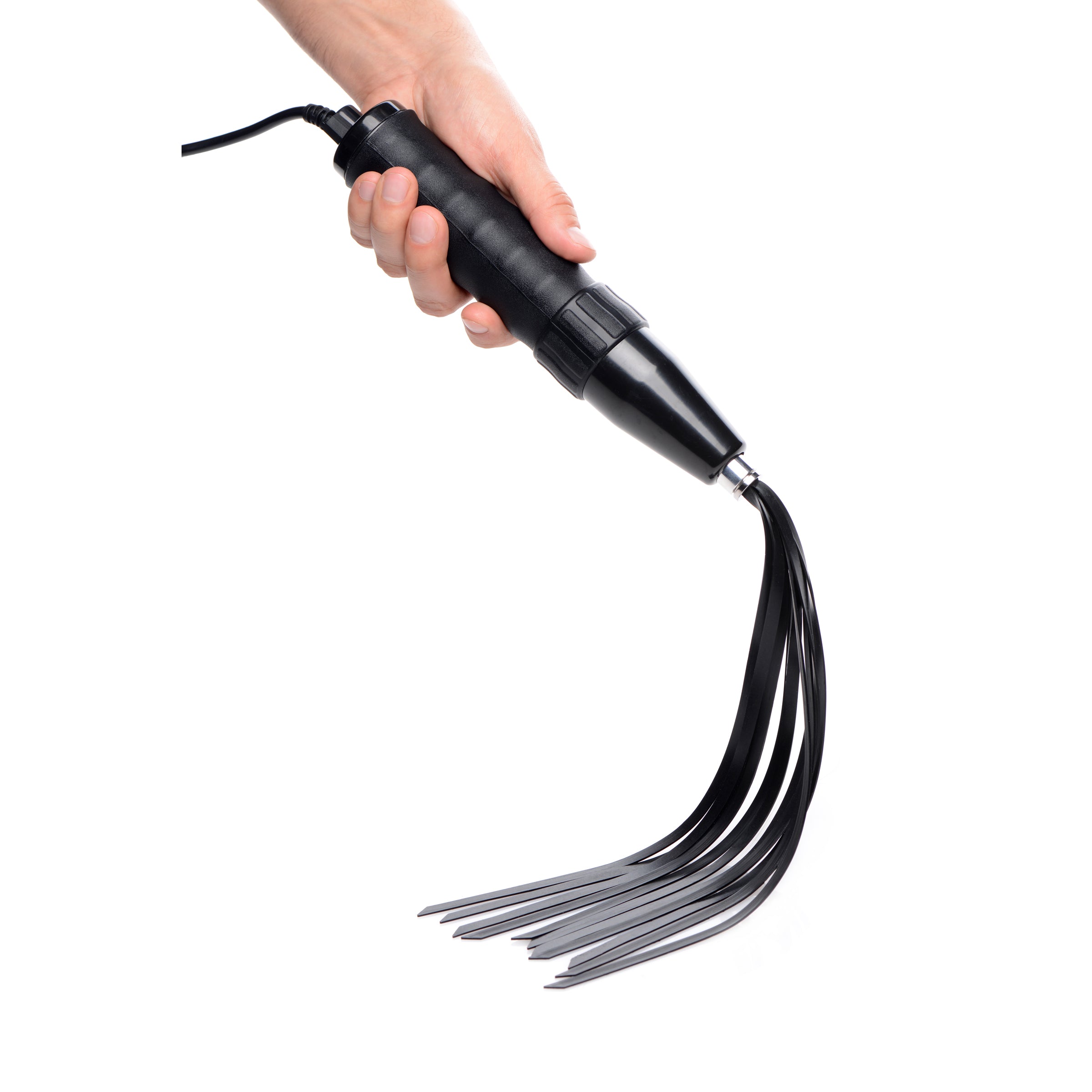 Zeus Electrosex Extreme Twilight Flogger Silicone eStim Attachment Black