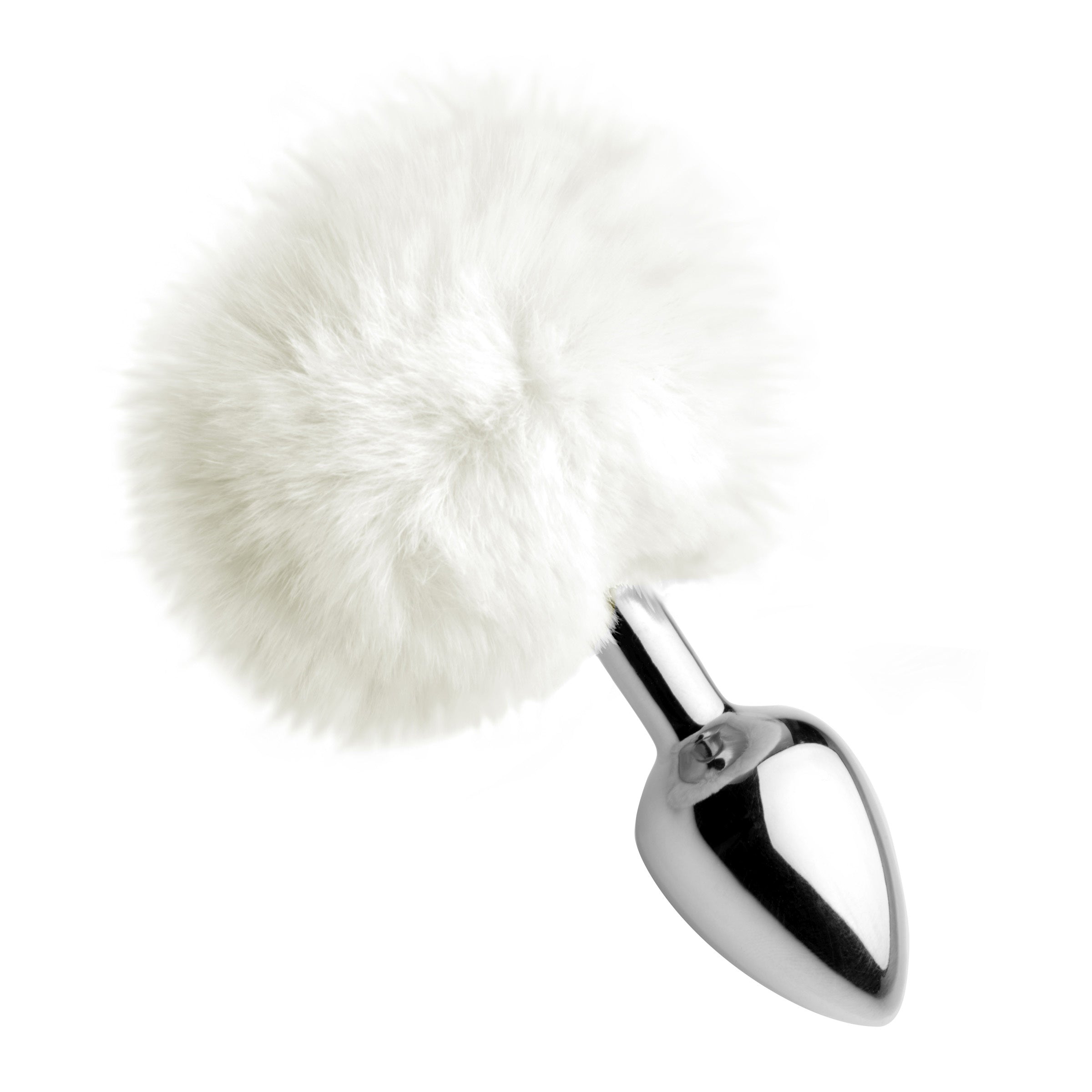 Tailz White Fluffy Bunny Tail Anal Plug White