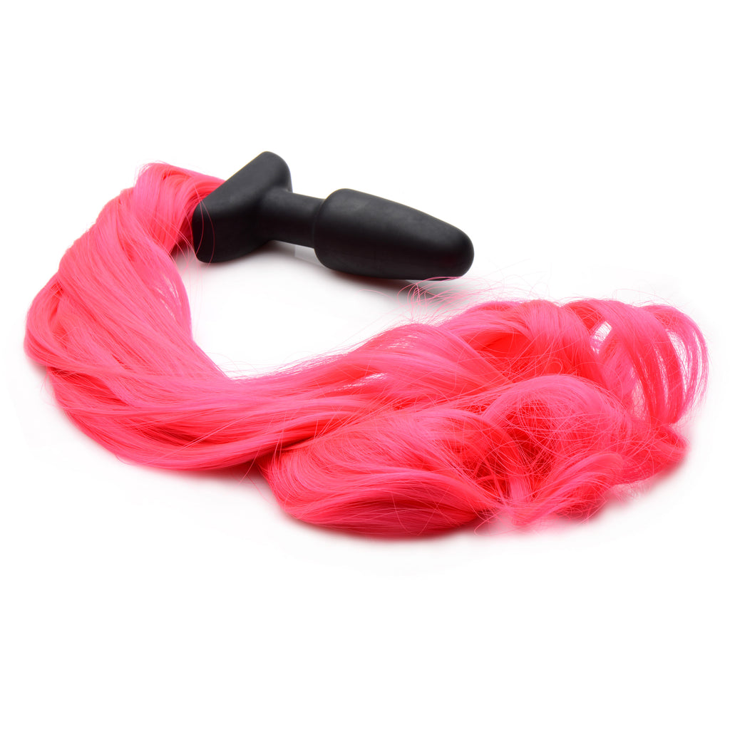 Tailz Hot Pink Pony Tail Anal Plug Pink
