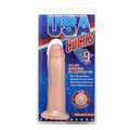 USA Cocks 9 Inch Ultra Real Dual Layer Suction Cup Dildo without Balls Flesh