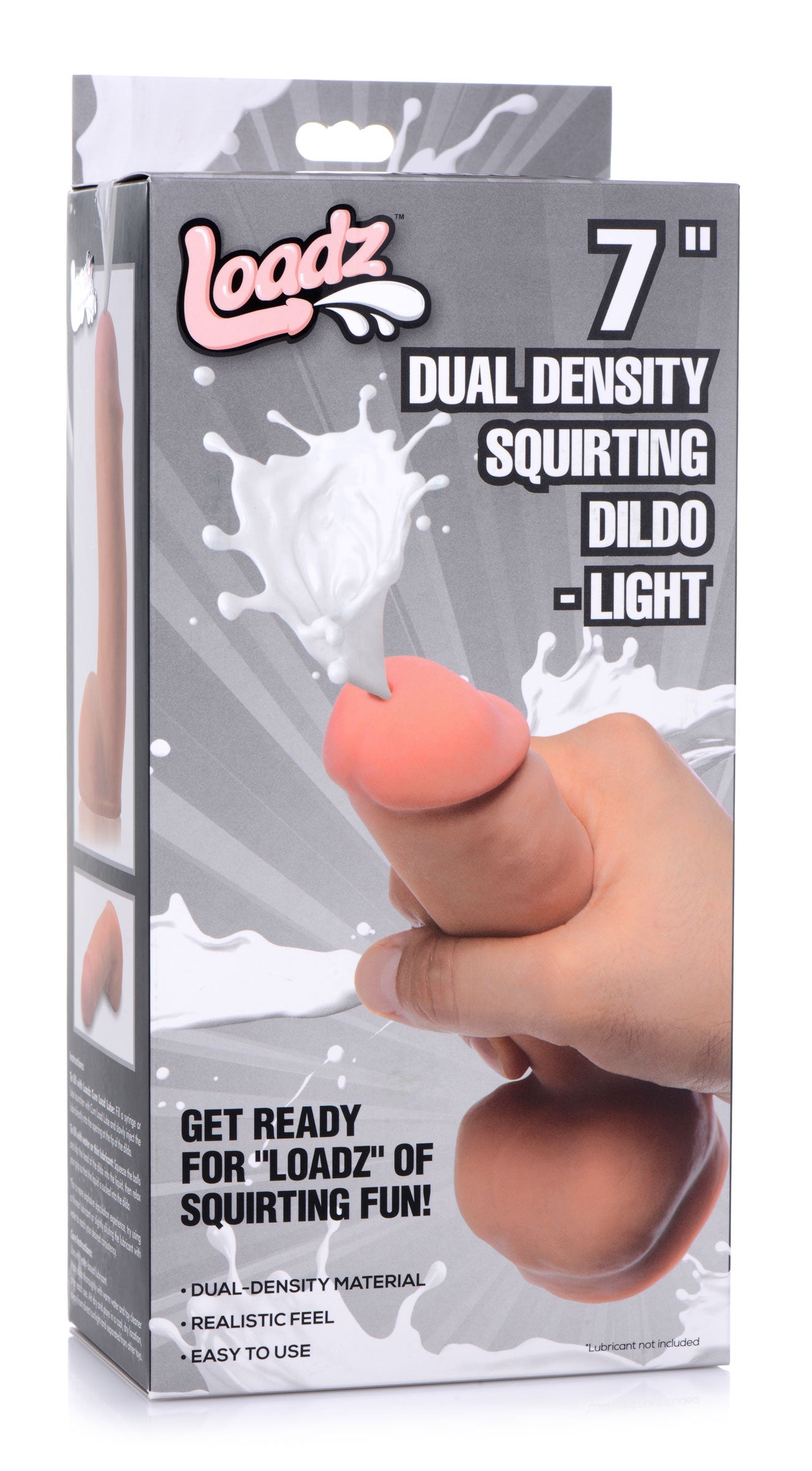 Loadz Dual Density Squirting Dildo - 7 Inch Flesh