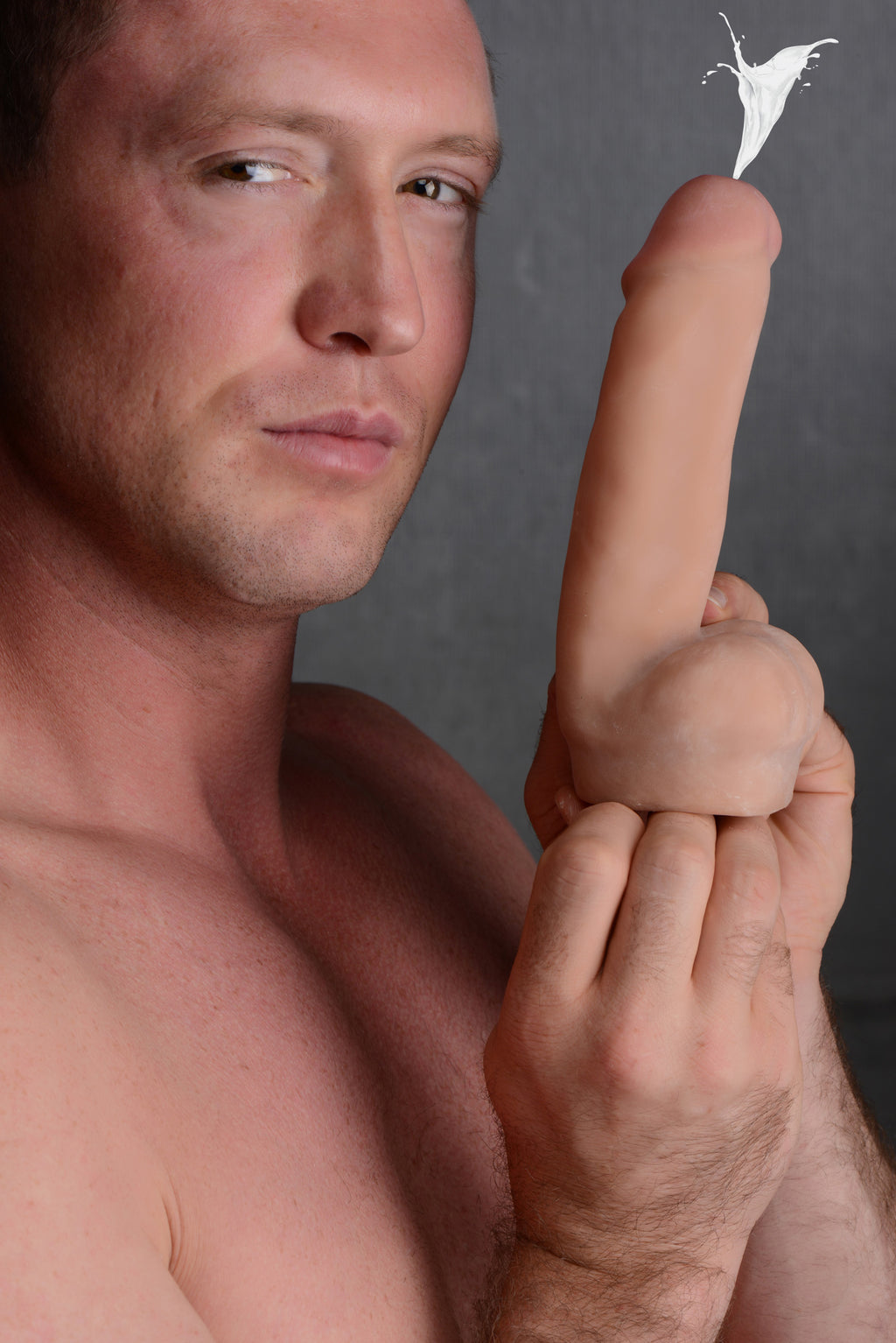 Loadz Dual Density Squirting Dildo - 7 Inch Flesh