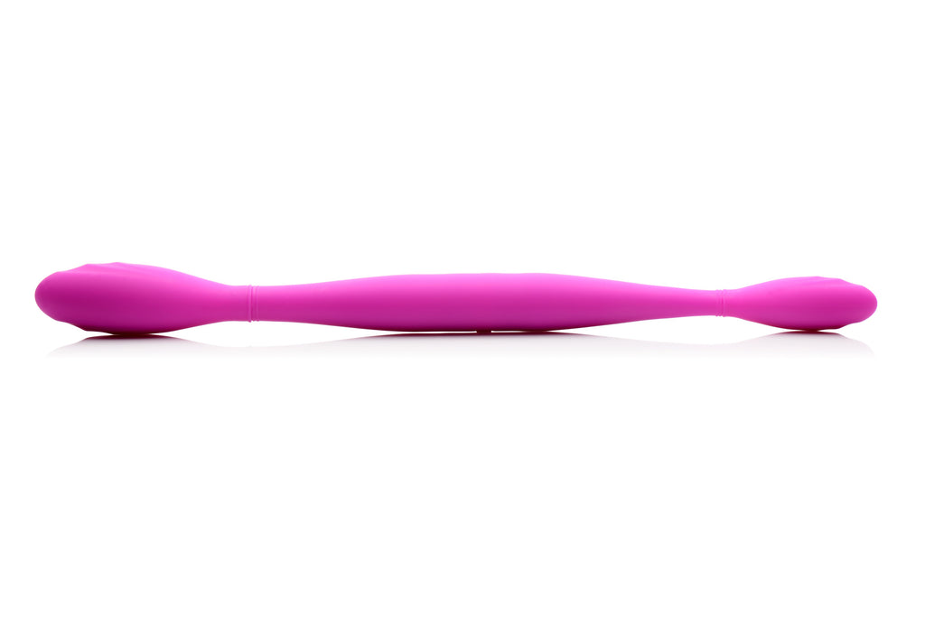 Inmi Double Thump 7x Rechargeable Silicone Double Dildo Purple