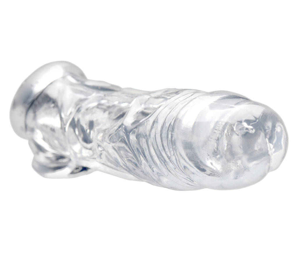 Size Matters Realistic Clear Penis Enhancer and Ball Stretcher Clear