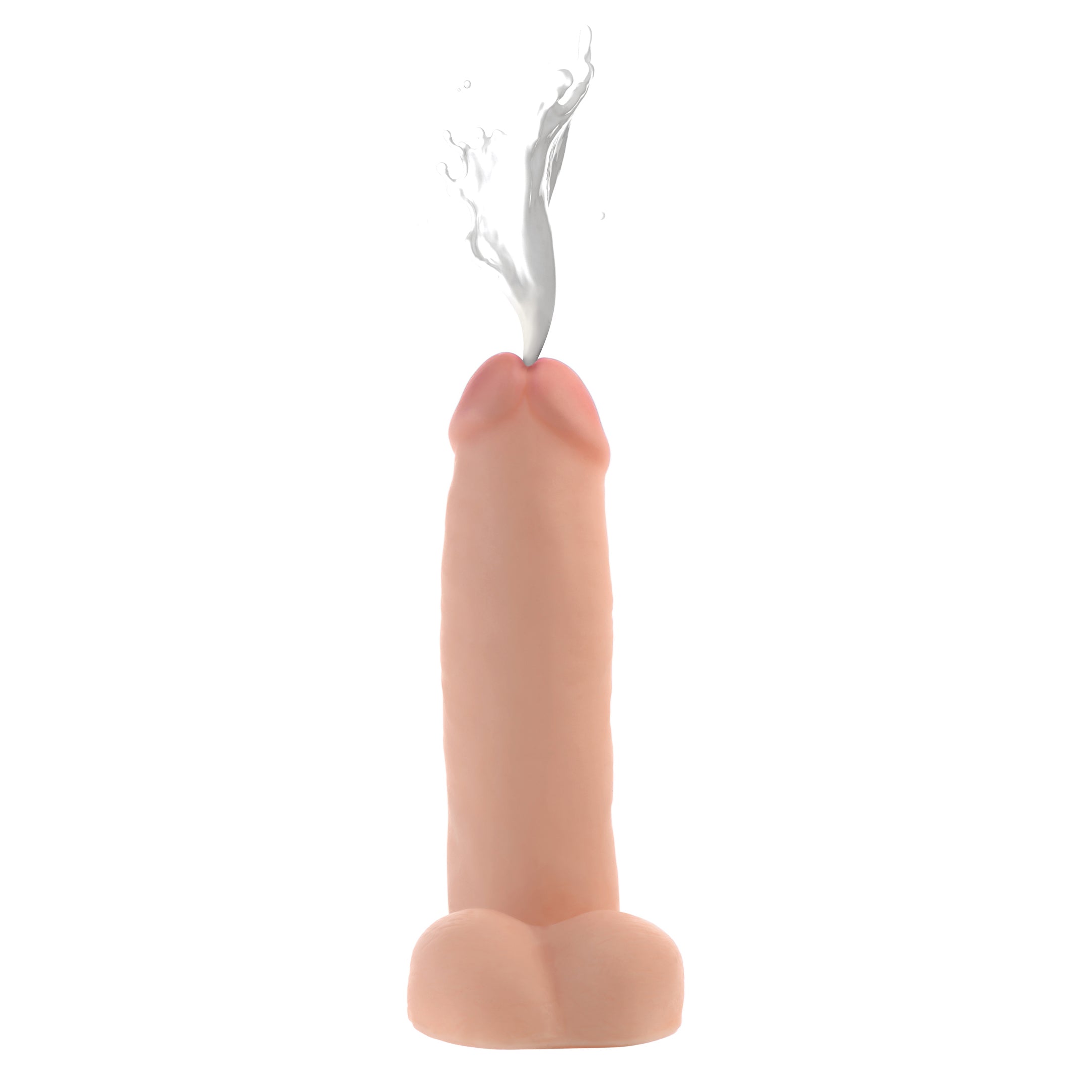 Loadz 8 Inch Realistic Dual Density Squirting Dildo Flesh