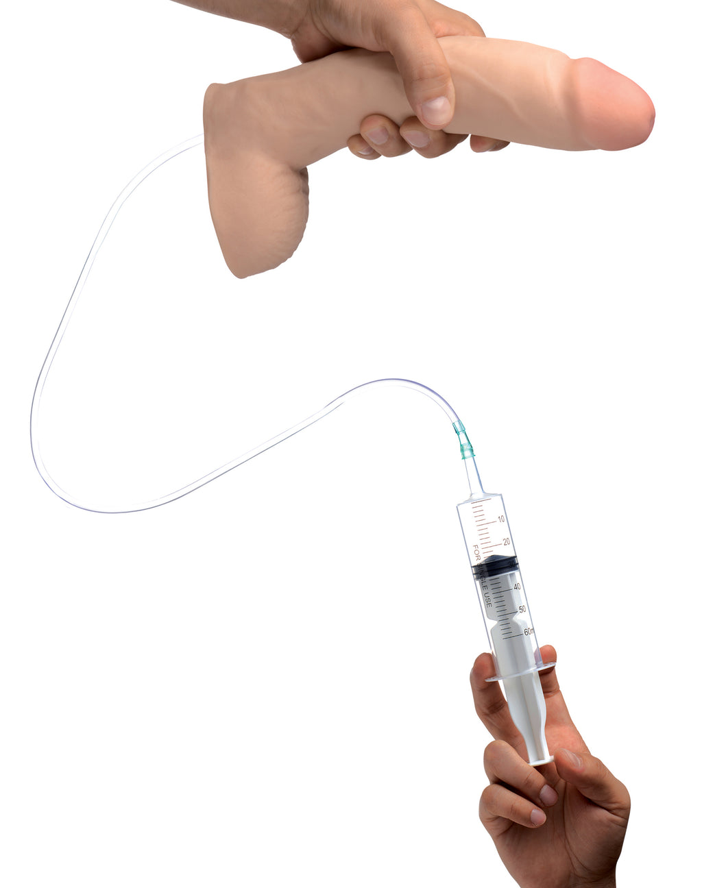 Loadz 10 Inch Realistic Dual Density Squirting Dildo Flesh