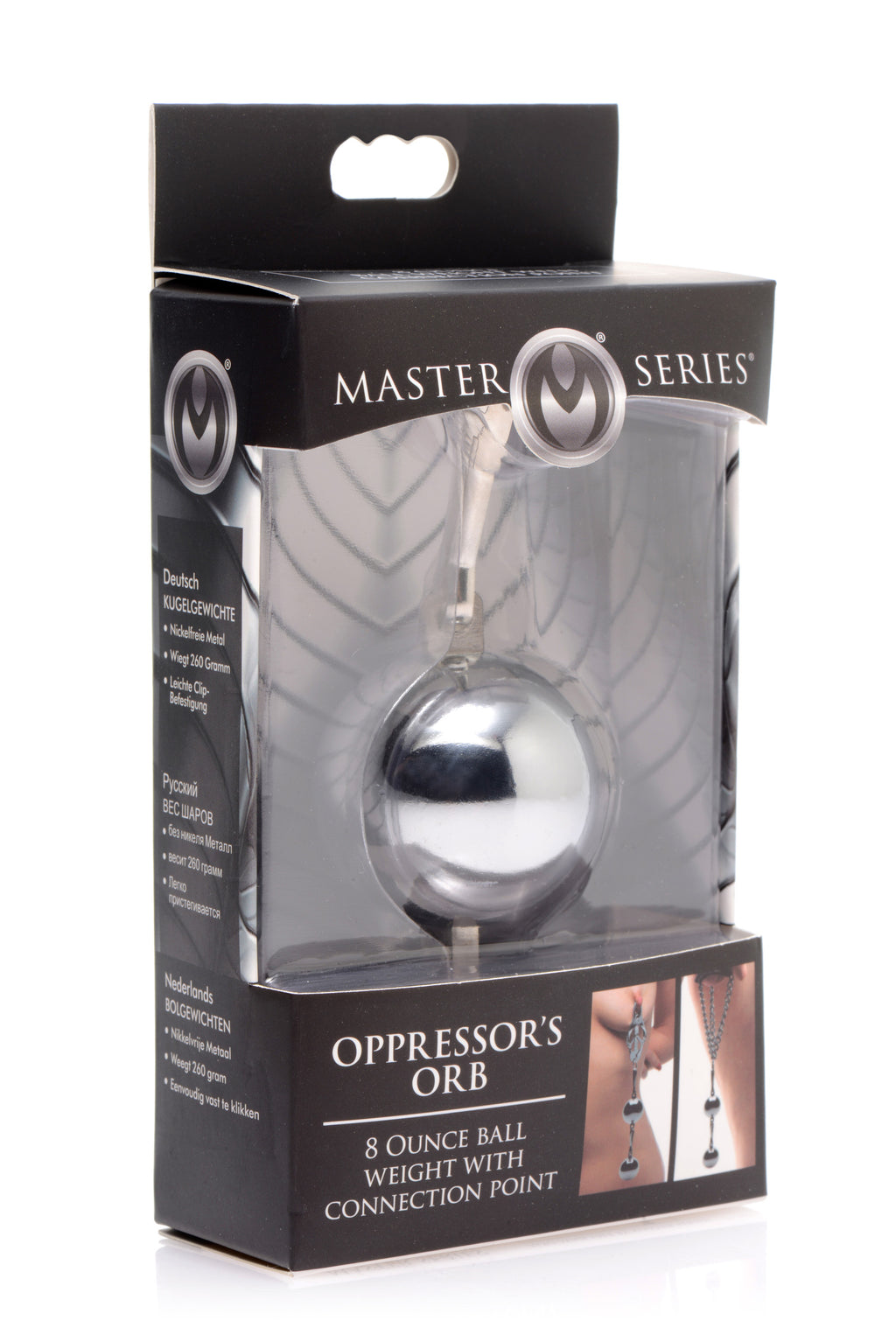 Master Series Interlocking 8 Oz Ball Weight with Connection Point Grey