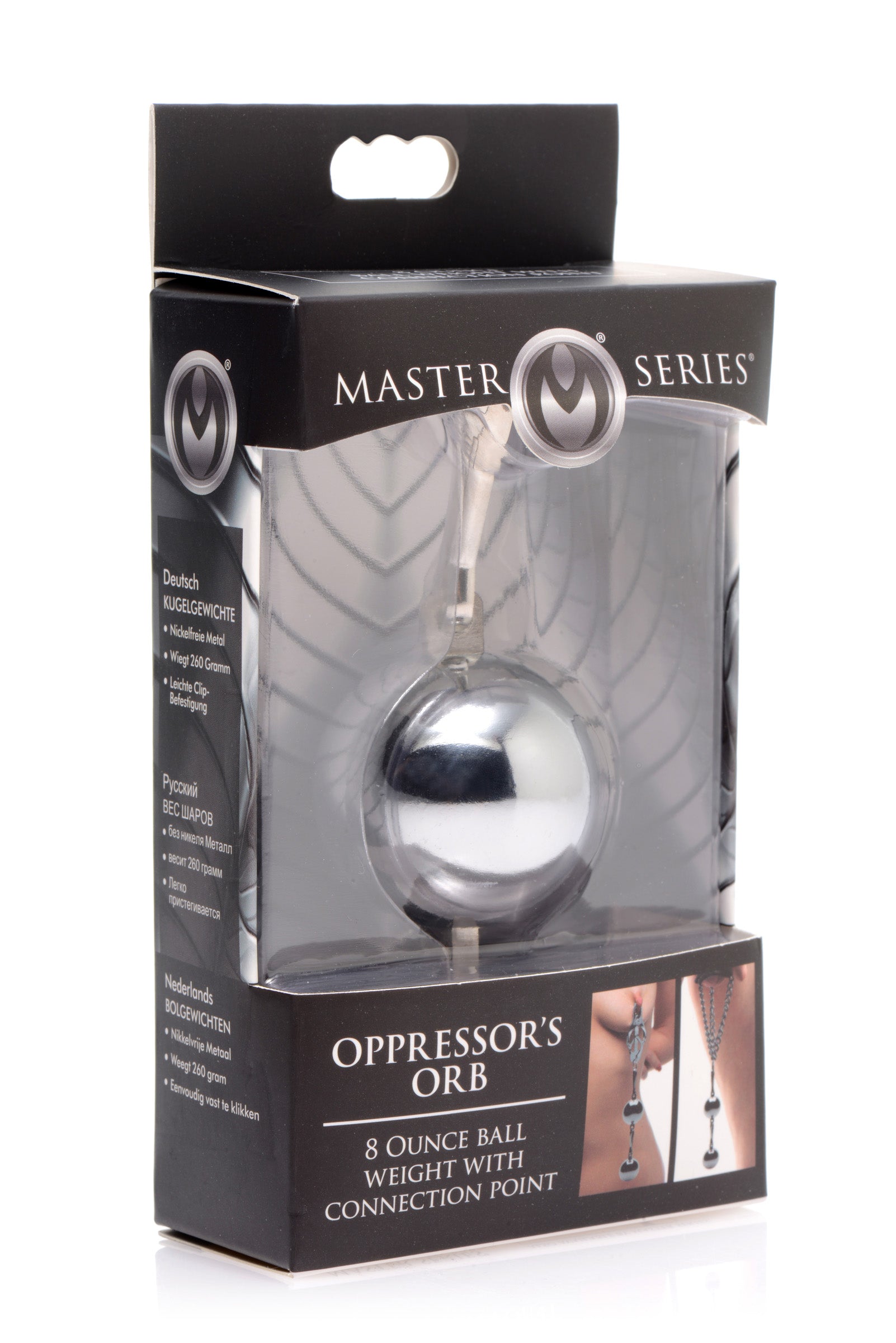 Master Series Interlocking 8 Oz Ball Weight with Connection Point Grey