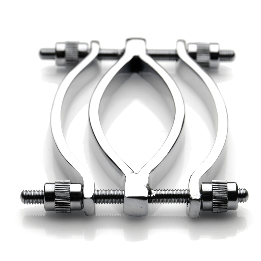 Master Series Stainless Steel Adjustable Pussy Clamp Grey