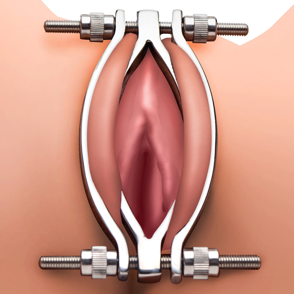 Master Series Stainless Steel Adjustable Pussy Clamp Grey